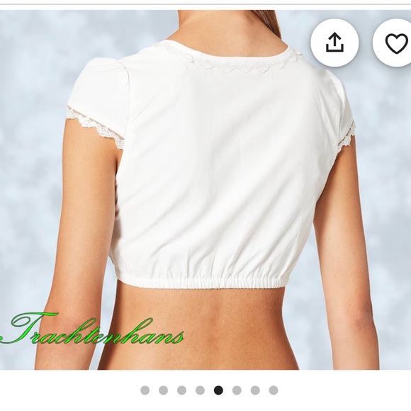 NWT Dirndl Blouse for Oktoberfest. EU size 32 and 34 available - Picture 7 of 11